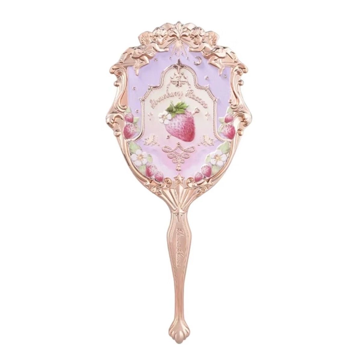 Flower Knows Vanity Mirror Violet Strawberry Rococo Hand Mirror Makeup Mirrors Portable Mirror with Handle. 