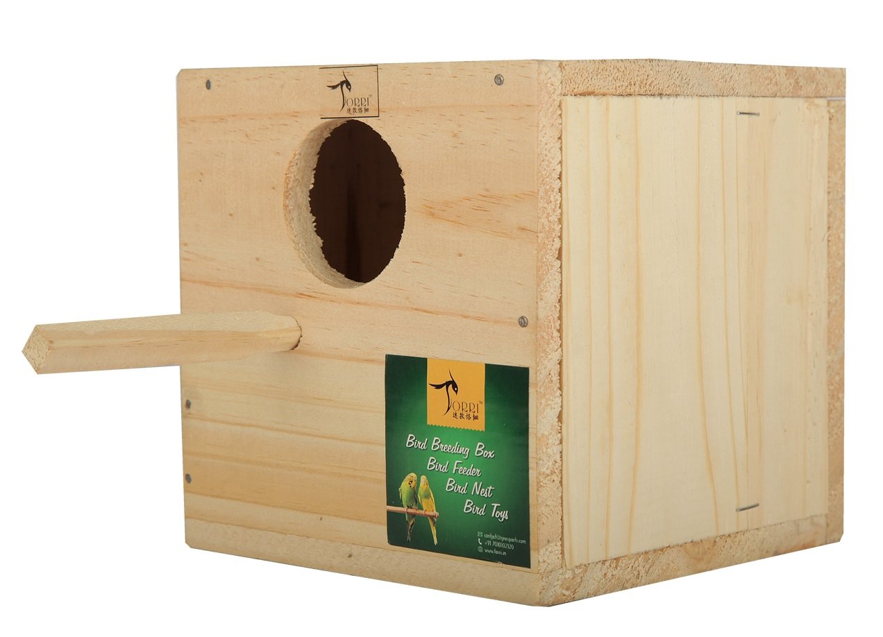 Budgerigar/ Java Bird Breeding Box Square Shape. 