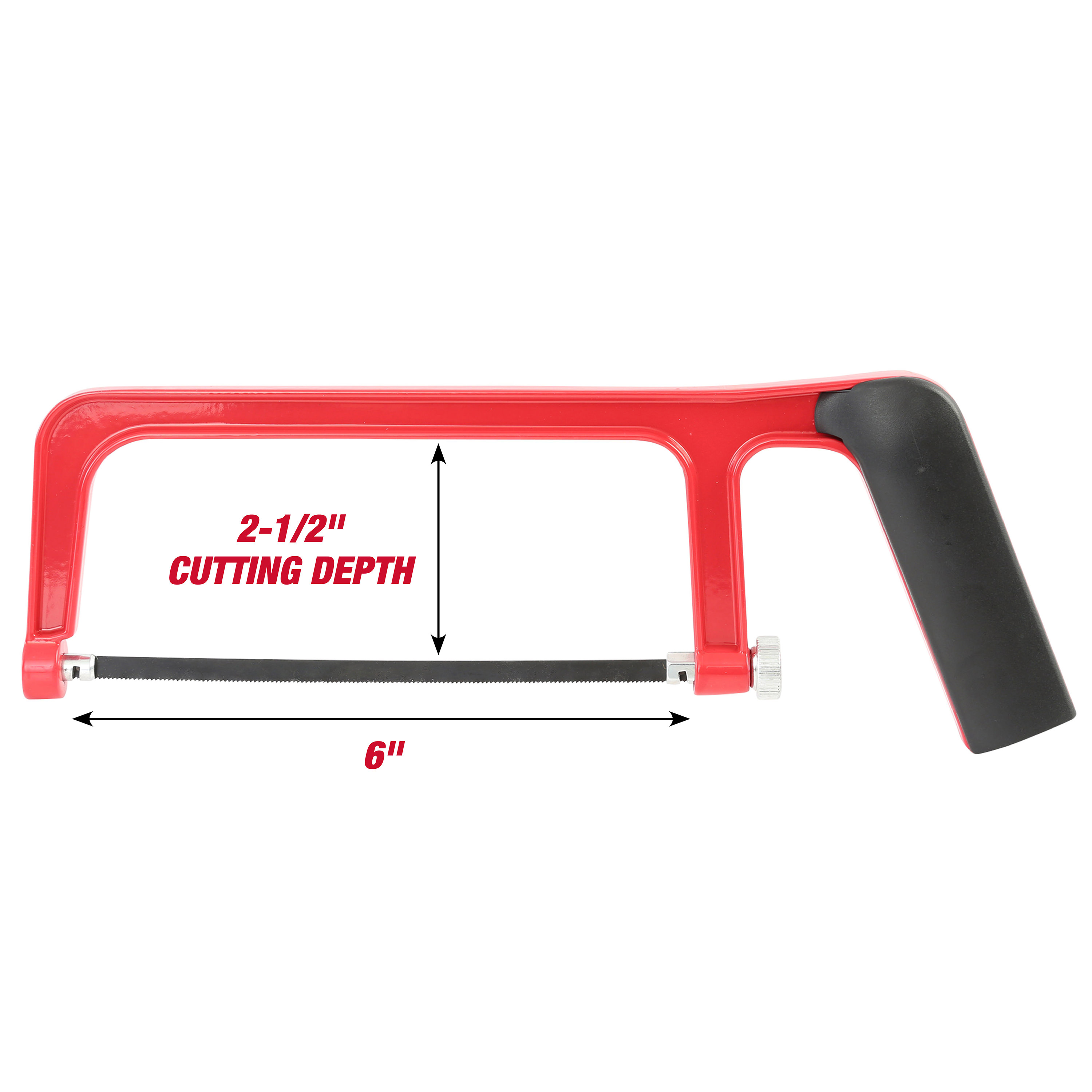 Mini Hacksaw Blade (5 Piece) Designed to Cut Metal, Pipe, And Woods, Sized For Small Spaces, Fits Most Standard 6 inch Adjustable Frame Hacksaws. 