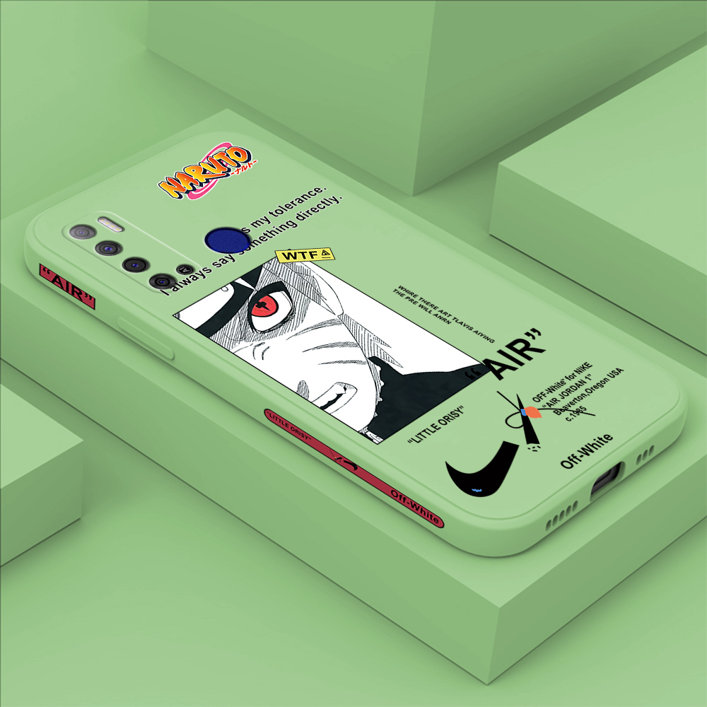 Tecno Pouvoir 4/Pouvoir 4 Pro/Spark Power 2 Uzumaki Naruto Anime Edge Pattern Silicone Full Camera Protect Case Cover