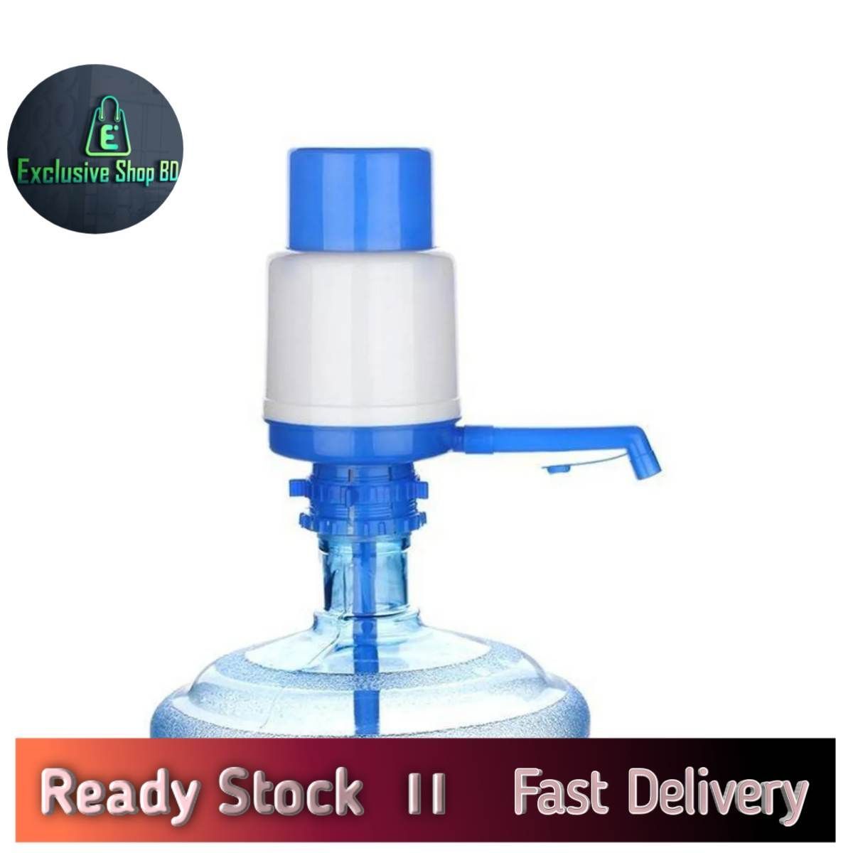 Water Jar Hand Pump - White and Blue