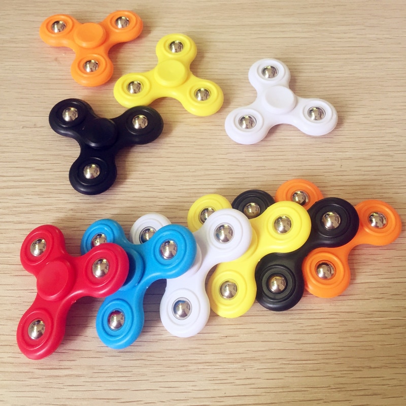【happy one】Fidget Hand Spinner Injection Molded Stainless Steel Ball Figit Fidget Spinner Anti-stress EDC ADHD Toys. 
