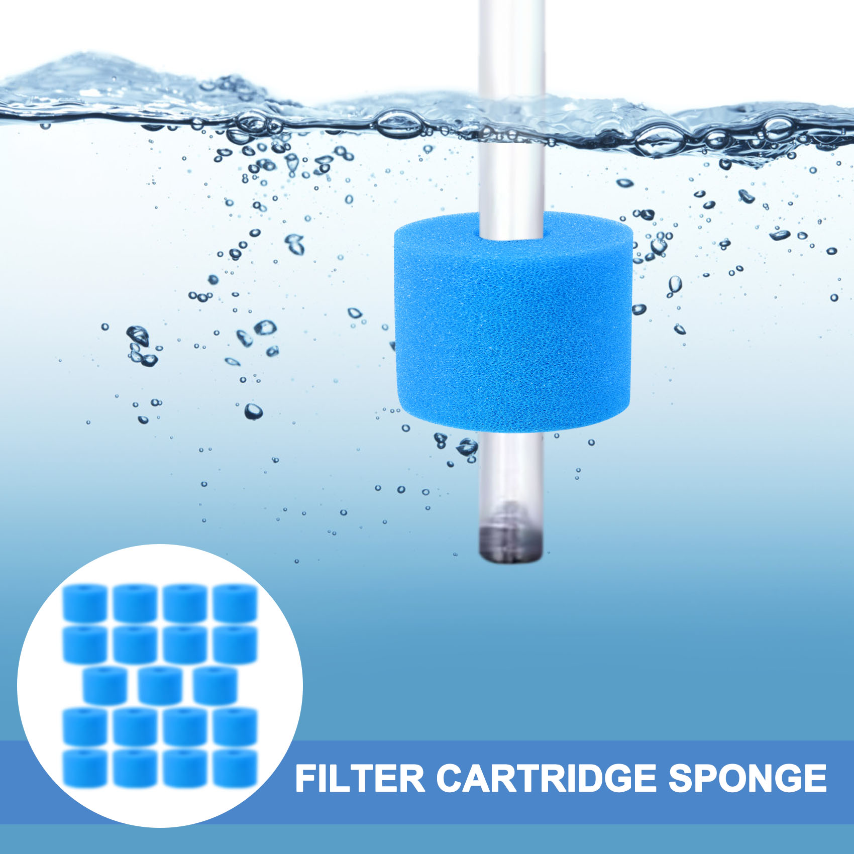18Pcs for Intex Pure Spa Reusable Washable Foam Hot Tub Filter Cartridge S1 Type. 