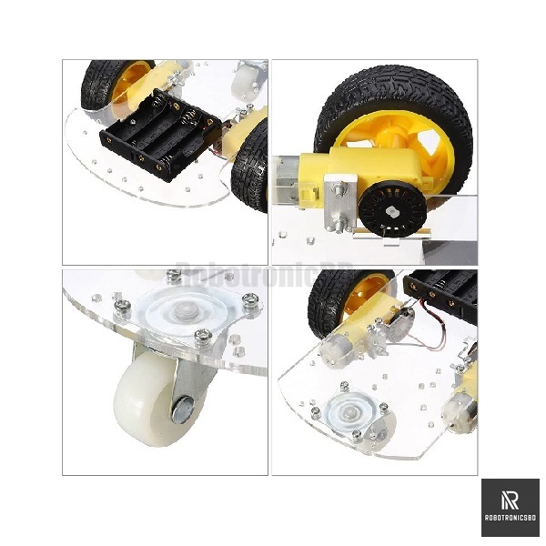 2WD Smart Robot Car Chassis Kits For Arduino Robot Car | 2 Wheel Motor Chassis Kit. 
