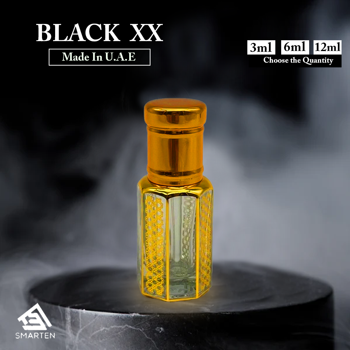 BLACK XX-Made In U.A.E-premium quality attar for man and woman-3ml-6ml-12ml