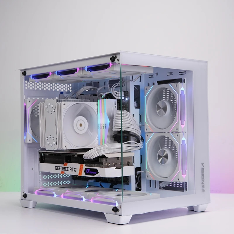 OCNG Prism 4RS ARGB CPU Fan 120mm Infinity Mirror Design 5V 3PIN Motherboard Lighting Sync 4PIN PWM Case Cooler Fan. 