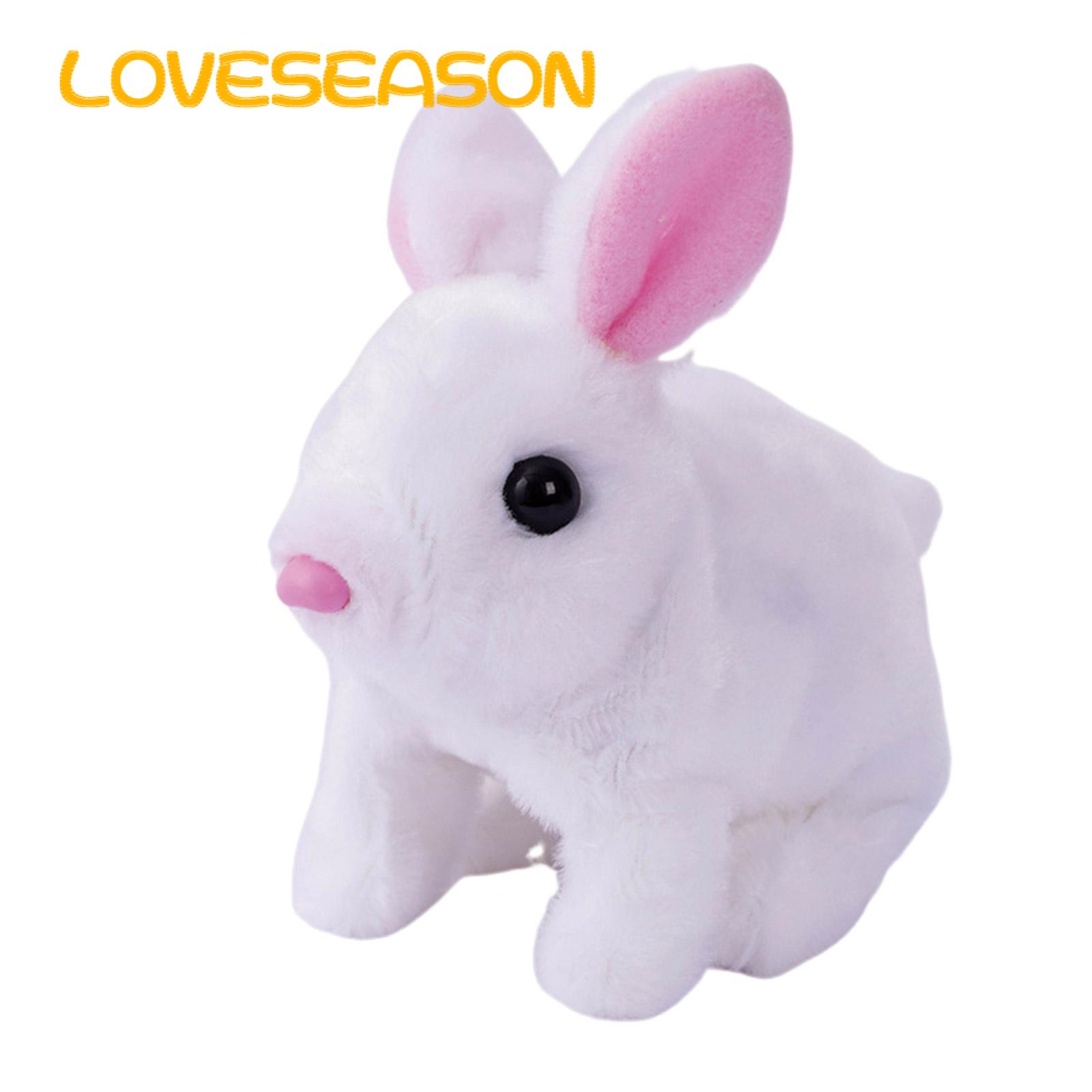 Interactive Rabbit Toy Adorable Battery-powered Electric Bunny Toy with Sound Light Perfect Walking Plush Toy for Kids Southeast Asian Buyers' Favorite. 