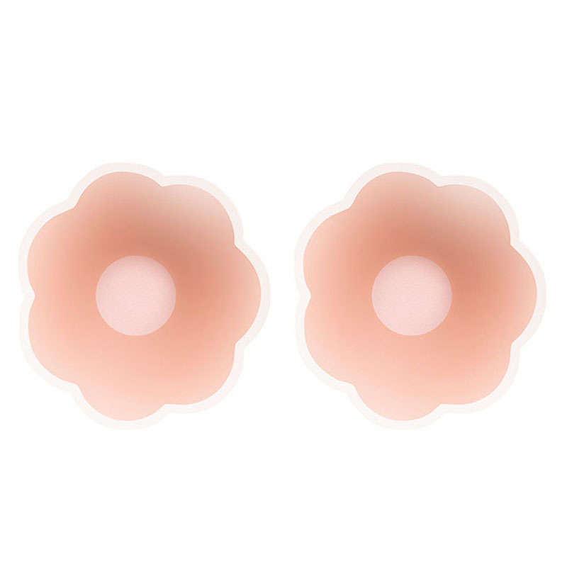 1 Pair Silicone Nipple Cover Reusable Women Bra Sticker Breast Petal Strapless Lift Up Bra Invisible Pads Chest Pasties. 