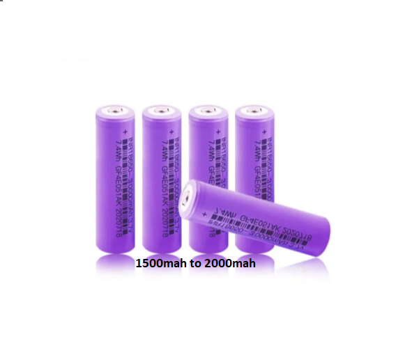 Lithium ion battery 2pcs 2000mah laptop battery cell. 