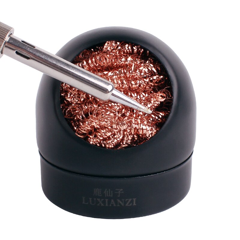 【VisioN Shop】LUXIANZI ing Ball with Holder Desoldering Soldering Mesh Nozzle Tip Copper Wire er Tin Remover. 