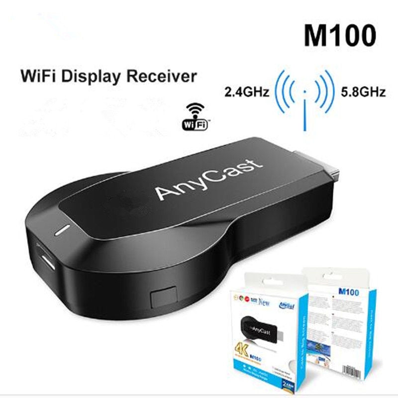 Anycast 4K 60fps Miracast Any Cast Wireless for DLNA AirPlay Mirrorscreen TV Stick Wifi Display Dongle Receiver for IOS Android. 