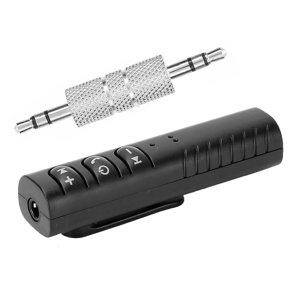 Clip-On Bluetooth Audio Receiver Stereo Music Adapter 3.5mm AUX Hands Free Car. 