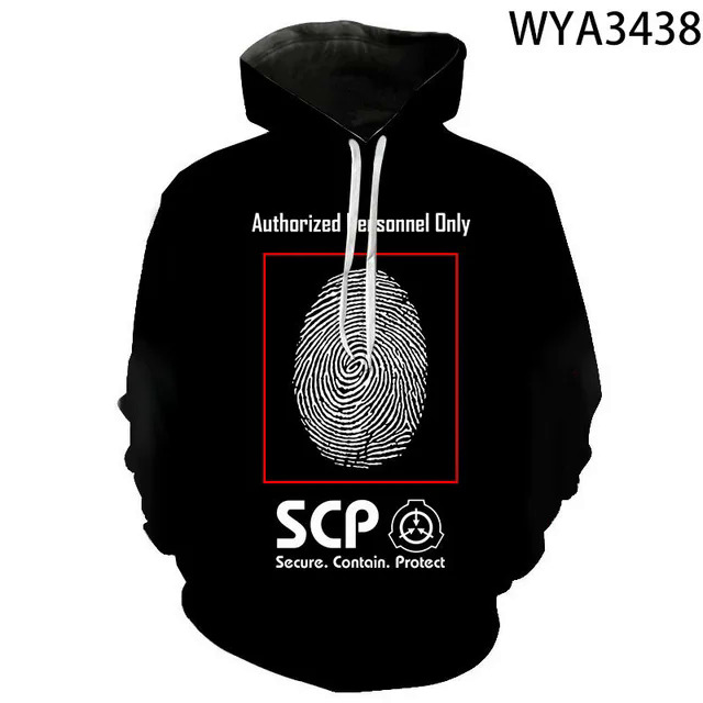 2020 SCP Foundation Secure Contain Protect Fan SCP Wiki Logo Inspired Hoodies Men Women Children 3D Print T-shirts Cool Pullover. 