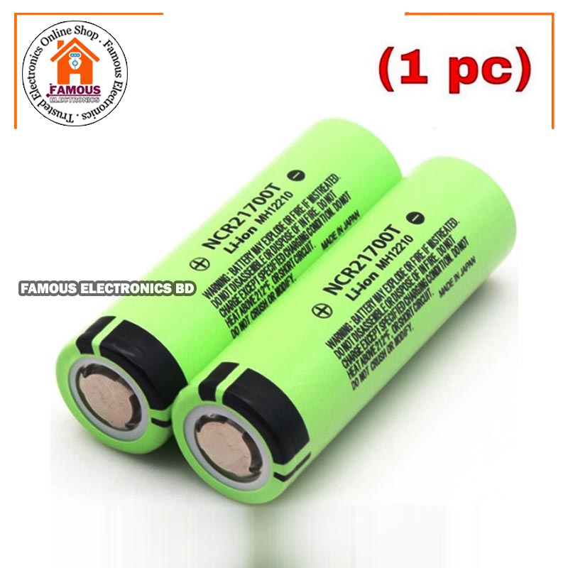 NCR-21700T 5000mAh li-ion battery 25A High Capacity NCR21700T 3.7V Lithium-ion Battery. 