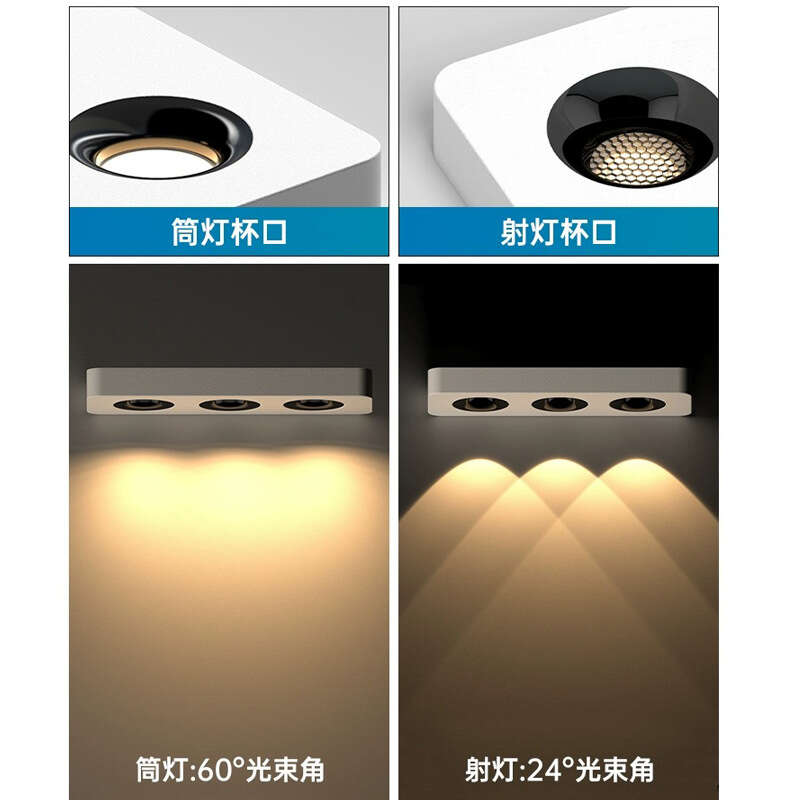 Ultra thin circular exposed tube lamp, minimalist full spectrum LED, no main light illumination, ceiling anti glare single head small bucket lamp. 