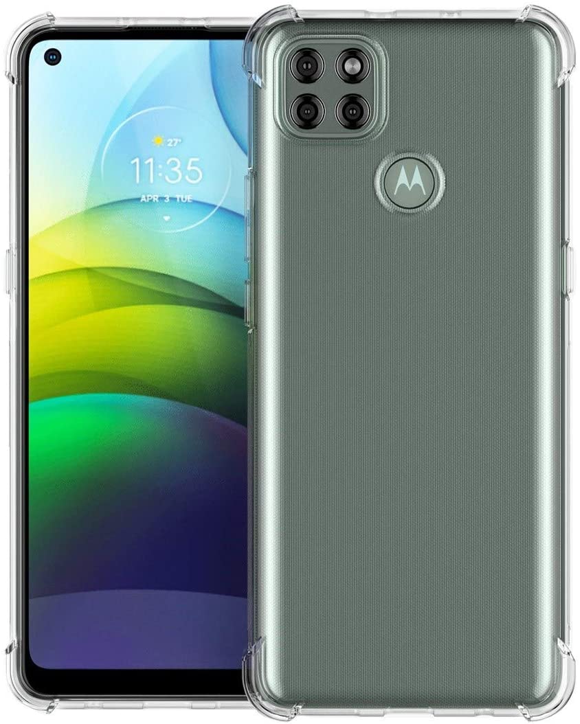For Motorola Moto G9 Power Transparent Soft Gel TPU Reinforced Corners Cushion Bumper Shockproof Drop Protection Case Cover