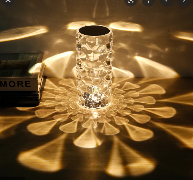 16 Colors Acrylic Material Crystal Table Lamp Water Drop Lamp with Touch and Remote. 