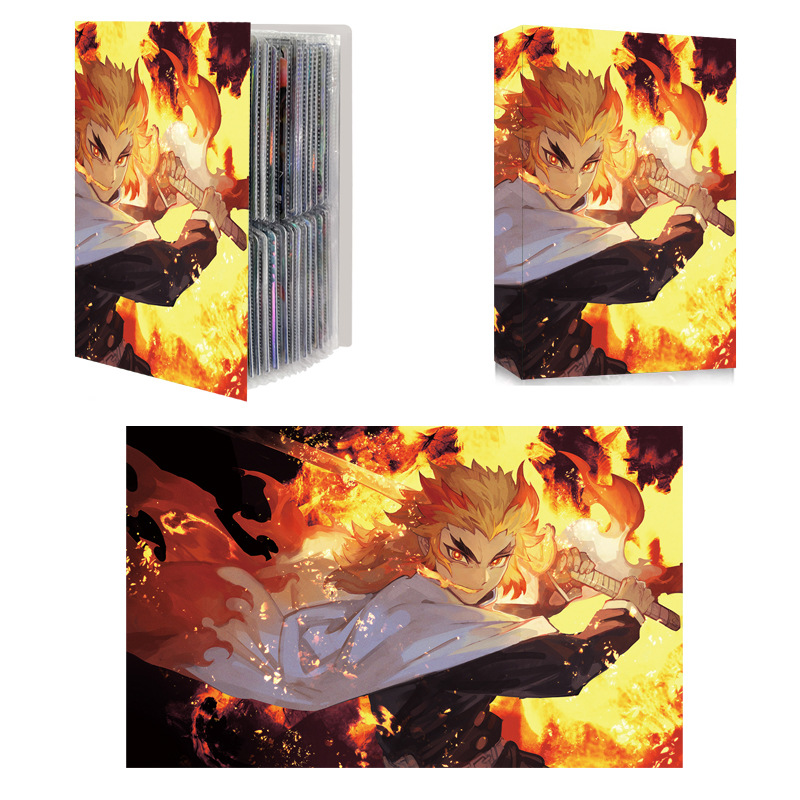 240PCS Demon Slayer Card Album Map Letter Folder Binder Notebook Game Card Collection Gift Toy Kamado Tanjirou Kamado Nezuko. 