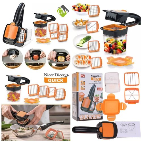 Nicer Dicer Quick 5 In 1 Vegetable Cutter Slicer - Make Meal Preparation Effortless With This 5 In 1 Vegetable Cutter Slicer. 