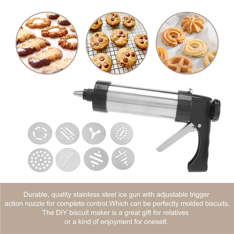 Cookie Press Maker Kit Cookie Press Making Press Biscuits Cake Mold Biscuit Press Maker Machine Dessert Decoration Tool. 