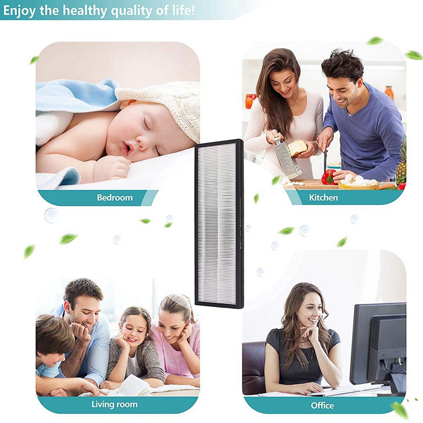 1 HEPA Replace Filters + 4 Activated Carbon Filters,for Eureka NEA120. 