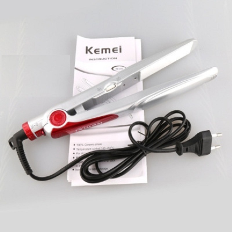 Kemei KM-1278 Tourmaline Ceramic Hair Straightener Curler Straightening Curling Irons Styling Tools
