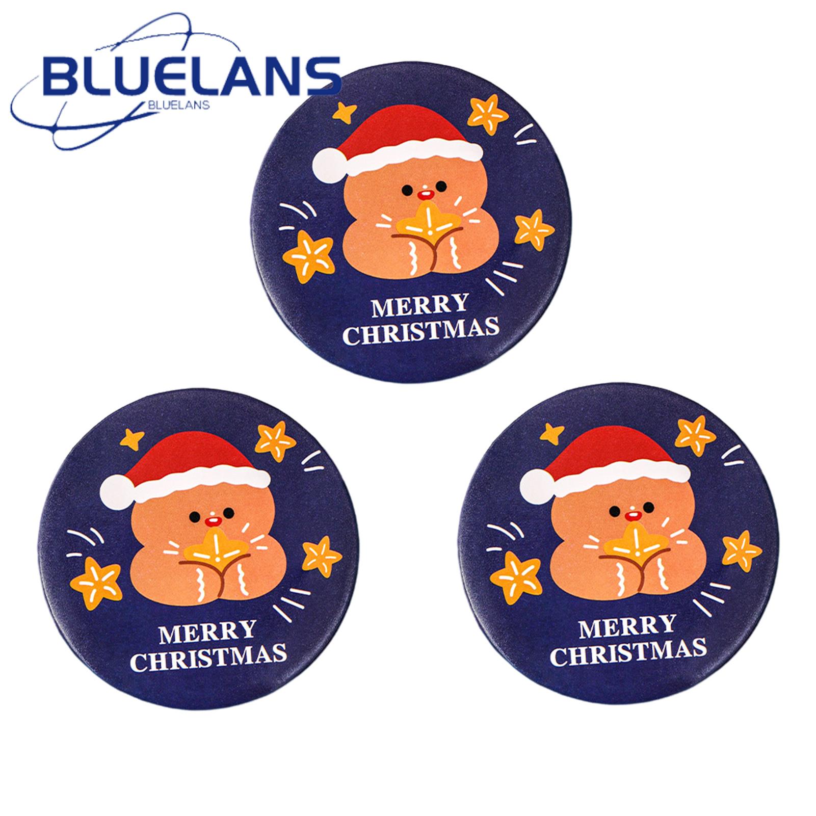 Small Mirror Portable Cartoon Christmas Mini Makeup Mirror Vibrant Colors Easy to Carry Ideal for Students 3pcs Set Portable Mirror