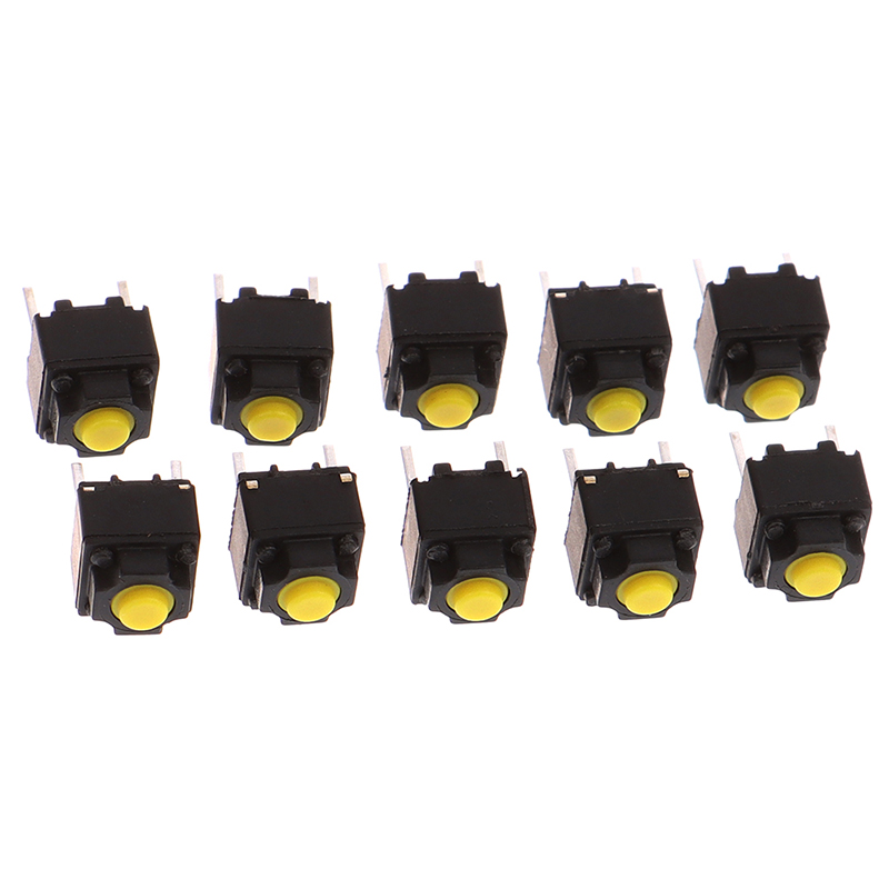 (New)10pc mute button 6*6*7.3mm ILENT witch micro moue button witch BDM. 