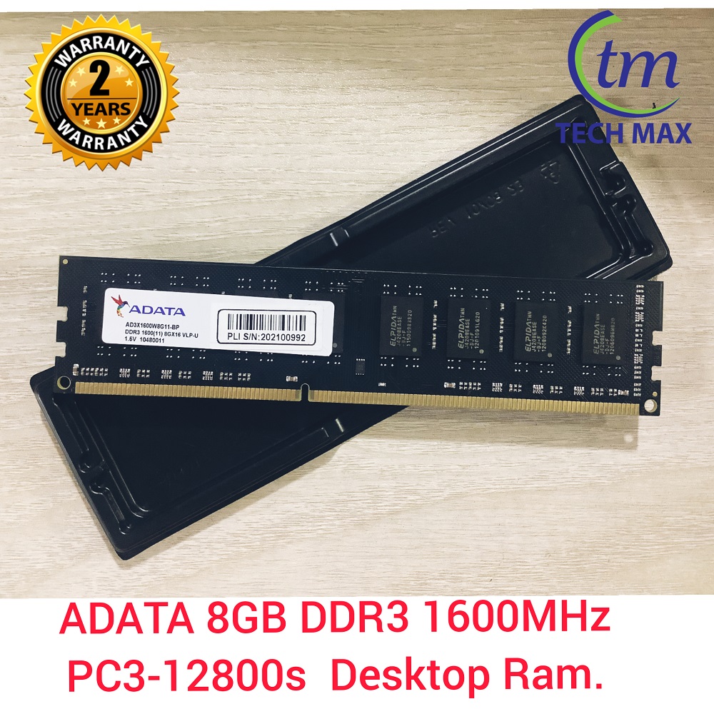 Premier 8GB DDR3 1600Mhz PC3-12800s CL11 240Pin DIMM Desktop Ram: Buy  Online at Best Prices in Bangladesh | Daraz.com.bd