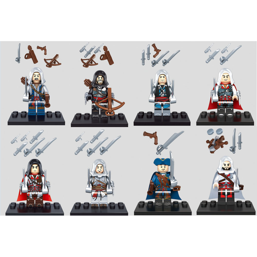 Lego Minifigures Assassin Creed Series Kenway Firenze Building Block Assembled Rotatable Toy Children Birthday Gifts. 