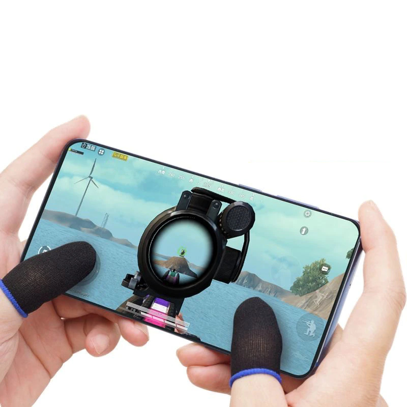 5 pair (10pcs) Gaming Finger Sleeve Game Controller Sweatproof Gloves Breathable Fingertips For Mobile Games Touch Screen Finger Cots Cove. 