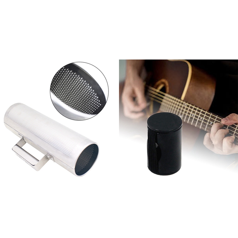 1set Guiro with Scraper Latin Merengue & 6 Pcs Rhythm Finger Shaker Music Finger Rhythm Sand Shakers Shot Ring