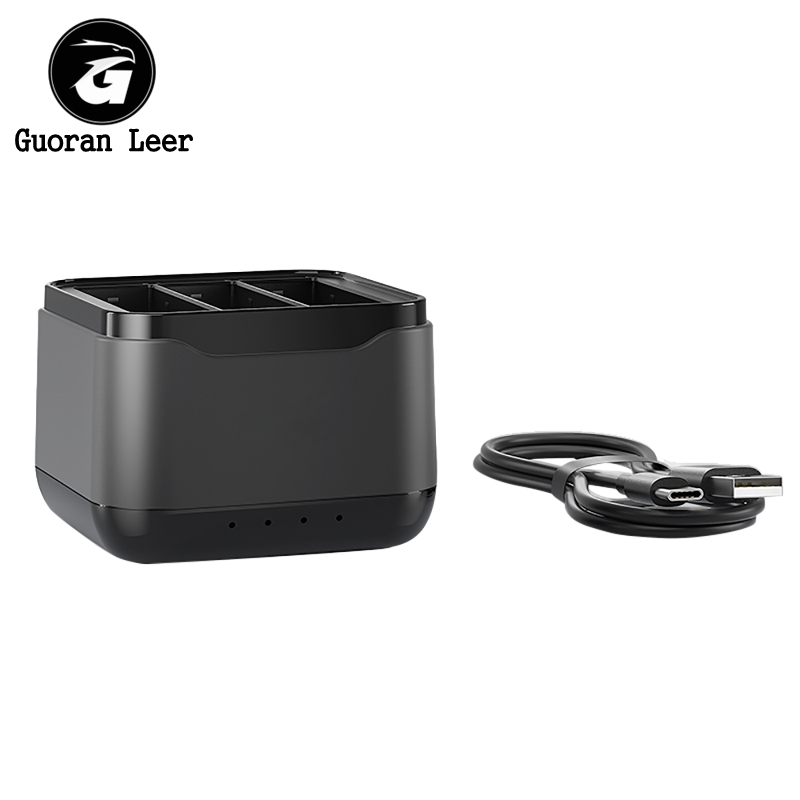 Battery Charging Hub Charging 3 Batteries Action Camera Accessories With Charging Indicator Light Charging Station Compatible For DJI OSMO Action 4/3 Cameras. 