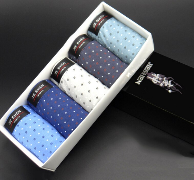 all cotton underwear ultra-large size men's briefs male Fashion printing color underpants Boxed underwear
