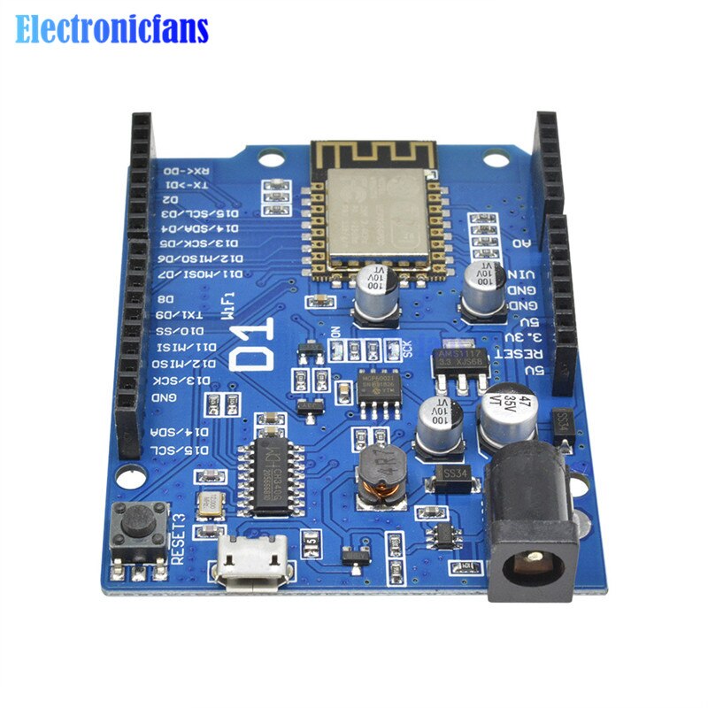 【happy one】WeMos D1 WiFi Shield Based ESP8266 ESP8266EX For Arduino IDE 3.3V/5V Support OTA Wireless Upload. 