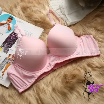 Best Bra Pink Soft Comfortable Foam Paded Pushup Inner Bra for Sexy Women &  Beautiful Girls - Bra S