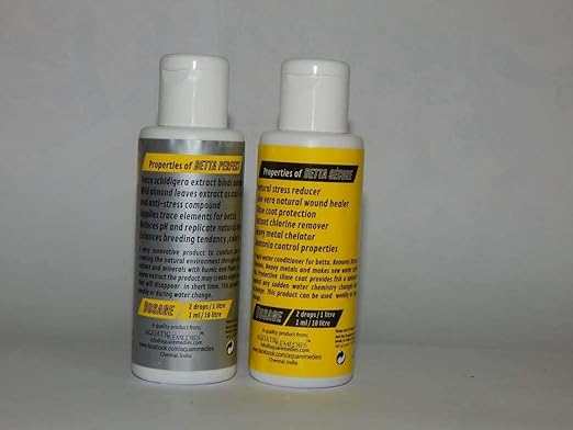 Betta Fish Cure Twin Pack (Betta Perfect 50 ml + Betta Secure 50 ml). 