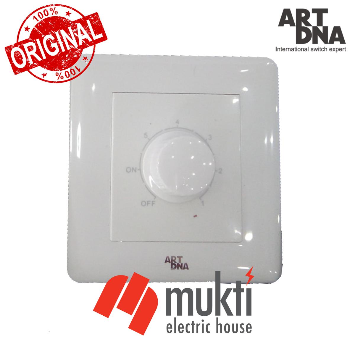 Art DNA A63 White Series 300W Fan Regulator Dimmer Socket Speed Controller Switch Outlet ARTDNA