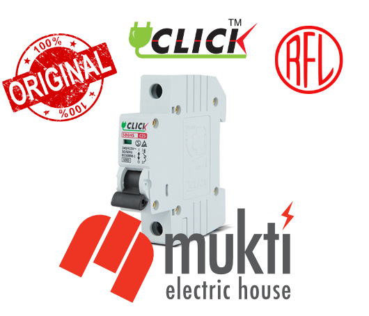 CLICK MCB SP 16A 6kA Miniature Circuit Breaker Single Pole 1P. 