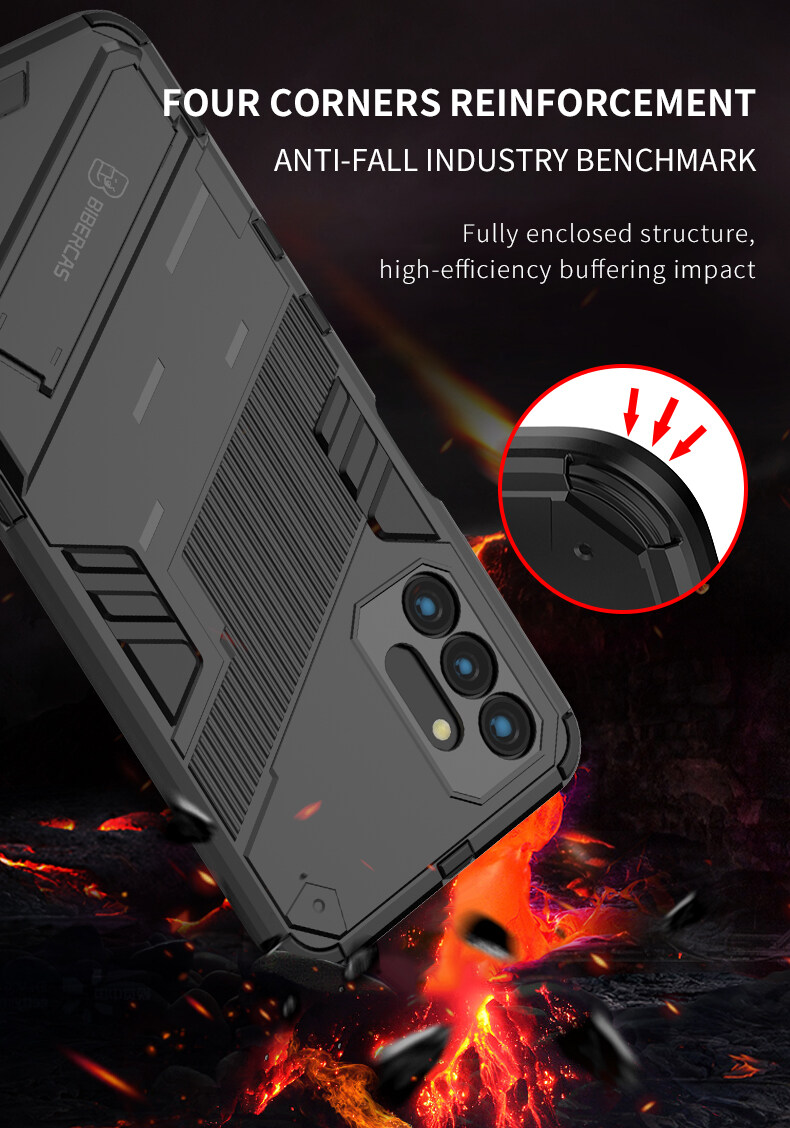 For Samsung Galaxy A33 5G Case Camera Protection Back Cover Bumper with Kickstand Phone Stand Hardcase. 