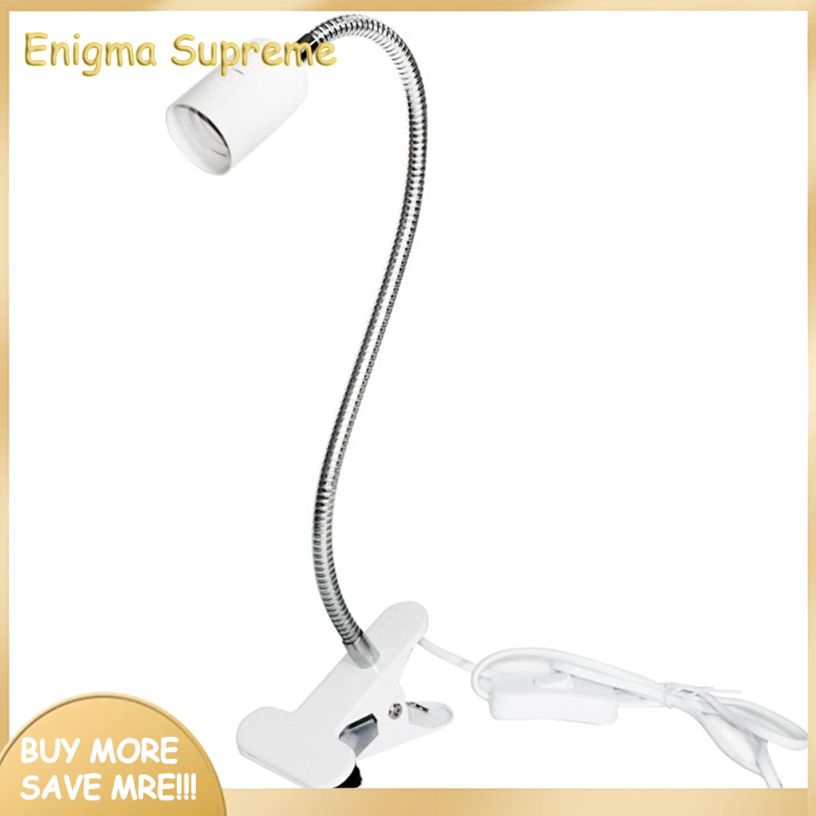 Enigma- Lamp Stand Clamp Flexible E27 Bendable Neck Light Bulb Socket Lamp Holder