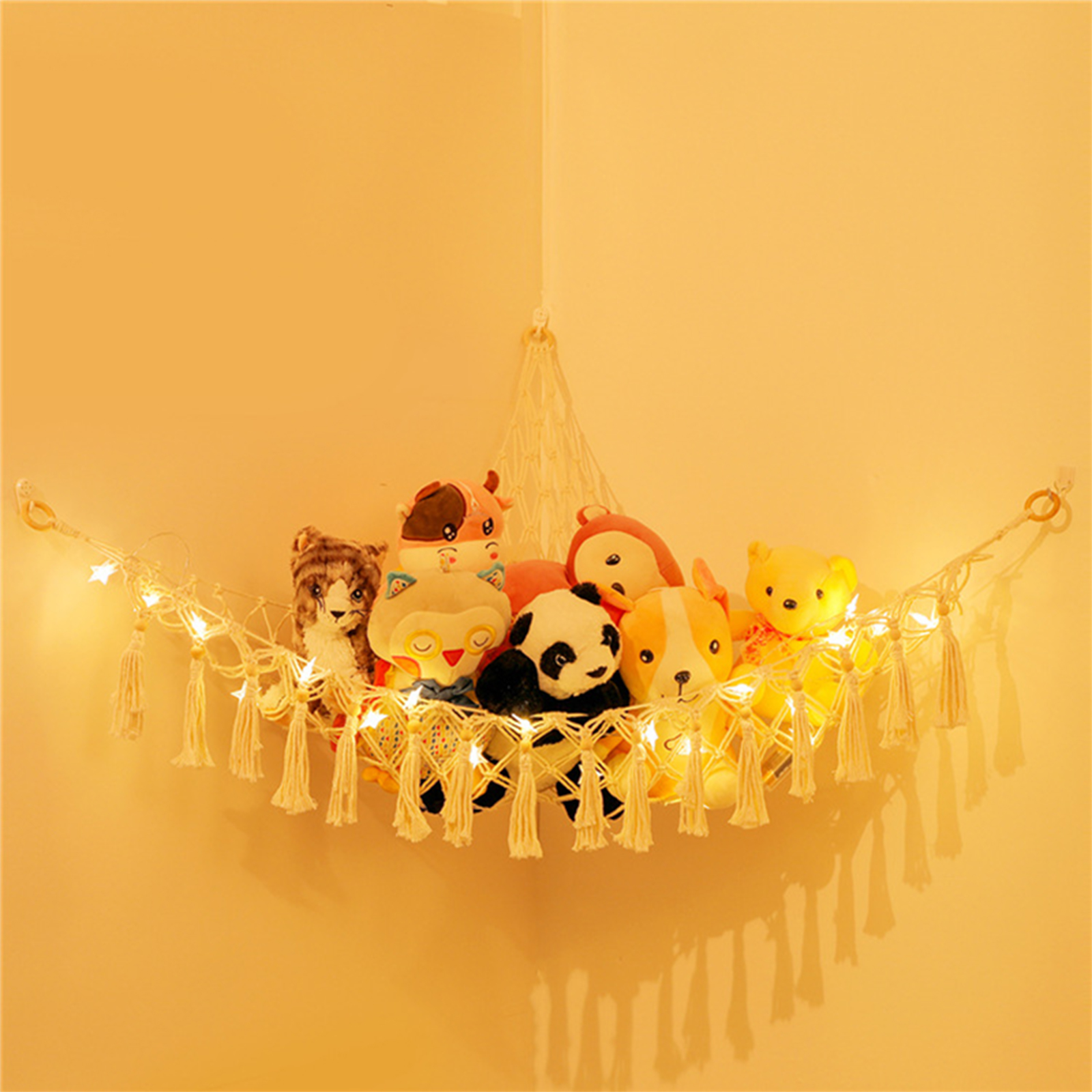 Stuffed Animal Storage With Light Plush Toy Net Hammock For Stuffed Animals Fayshow. 