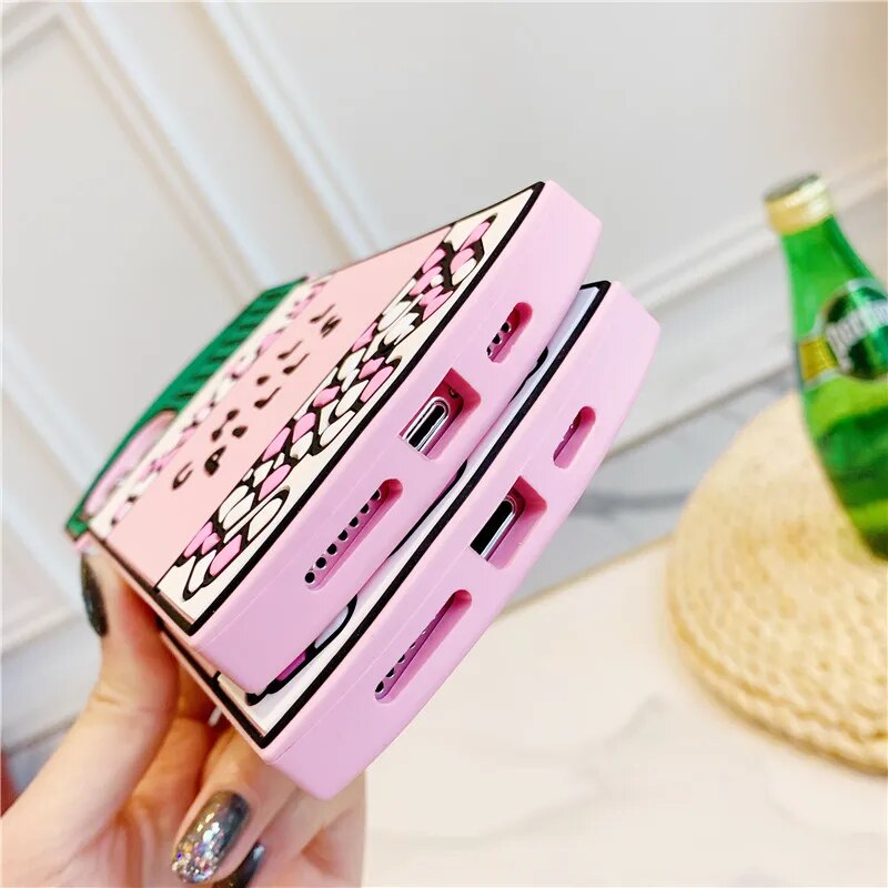 3D Full Silicone Pink Chill Pills TPU Phone Case For iPhone 8 7 6 Plus SE2 X XR XS 11 12 13 mini Pro Max Cases Soft Rubber Cover. 