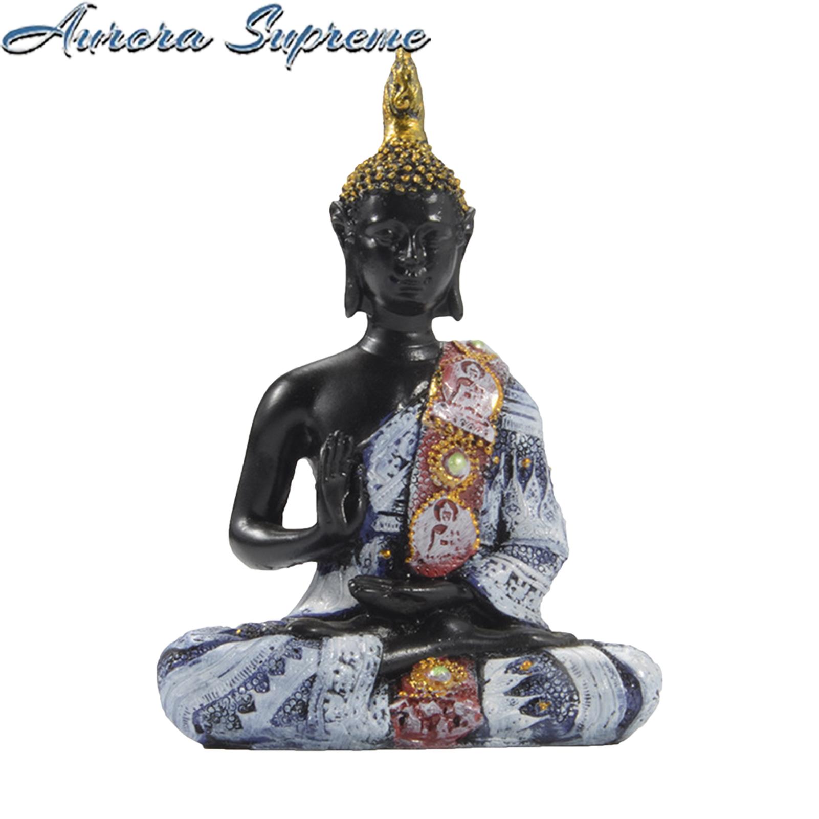 Meditation Buddha Statue Zen Buddha Statue for Home Office Decor Resin Meditation Figurine Ornament Lifelike Buddha Statue. 