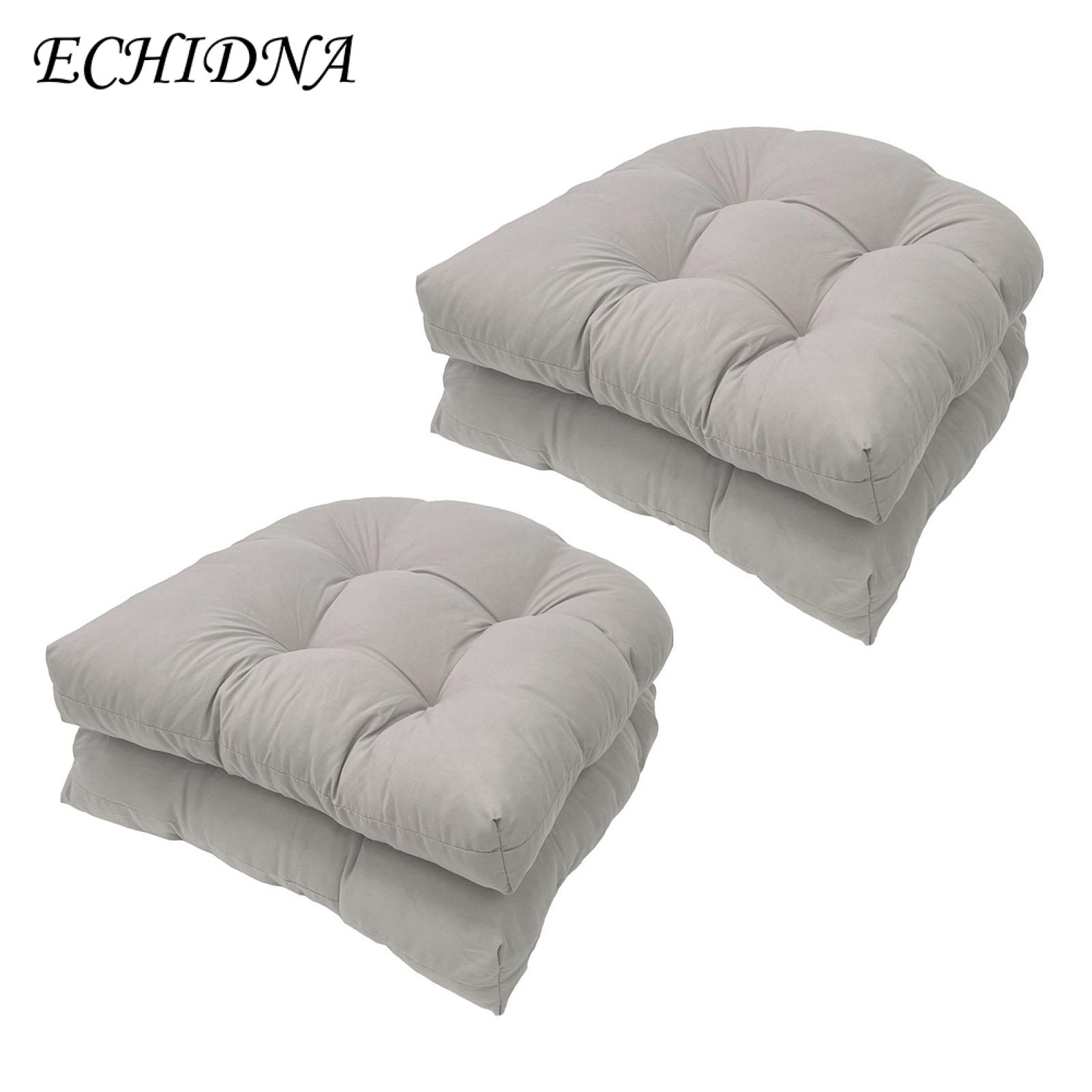 Patio Furniture Cushion Waterproof U-shaped Outdoor Chair Cushions Overstuffed Seat Cushions for Patio Garden Rattan Chairs Easy to Clean Comfortable Set of 2 Colorful Outdoor Cushion