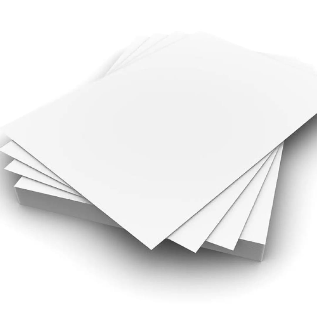 220 gsm A4 Size Solid cardstock Matte White Paper - 100 Sheet Bundle. 