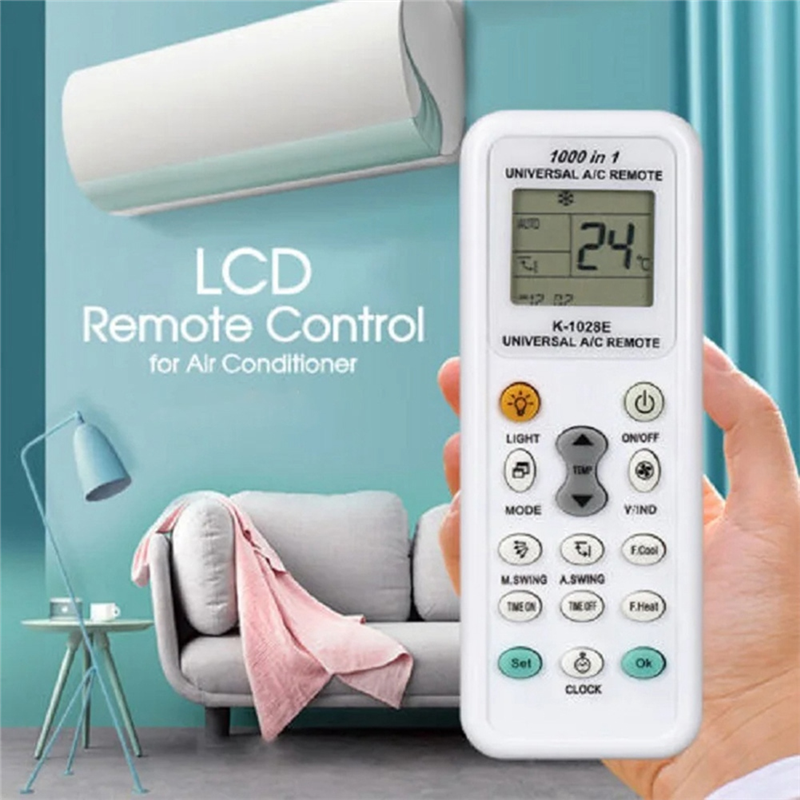 K1028E 1000 in 1 Universal Remote Control LCD Controller for Air Conditioner Low Power Consumption Remote Controller. 