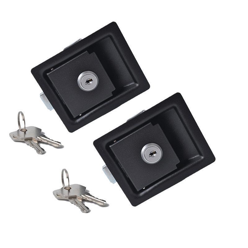 Car Black Tool Box Lock Rv Paddle Entry Door Lock Latch Handle