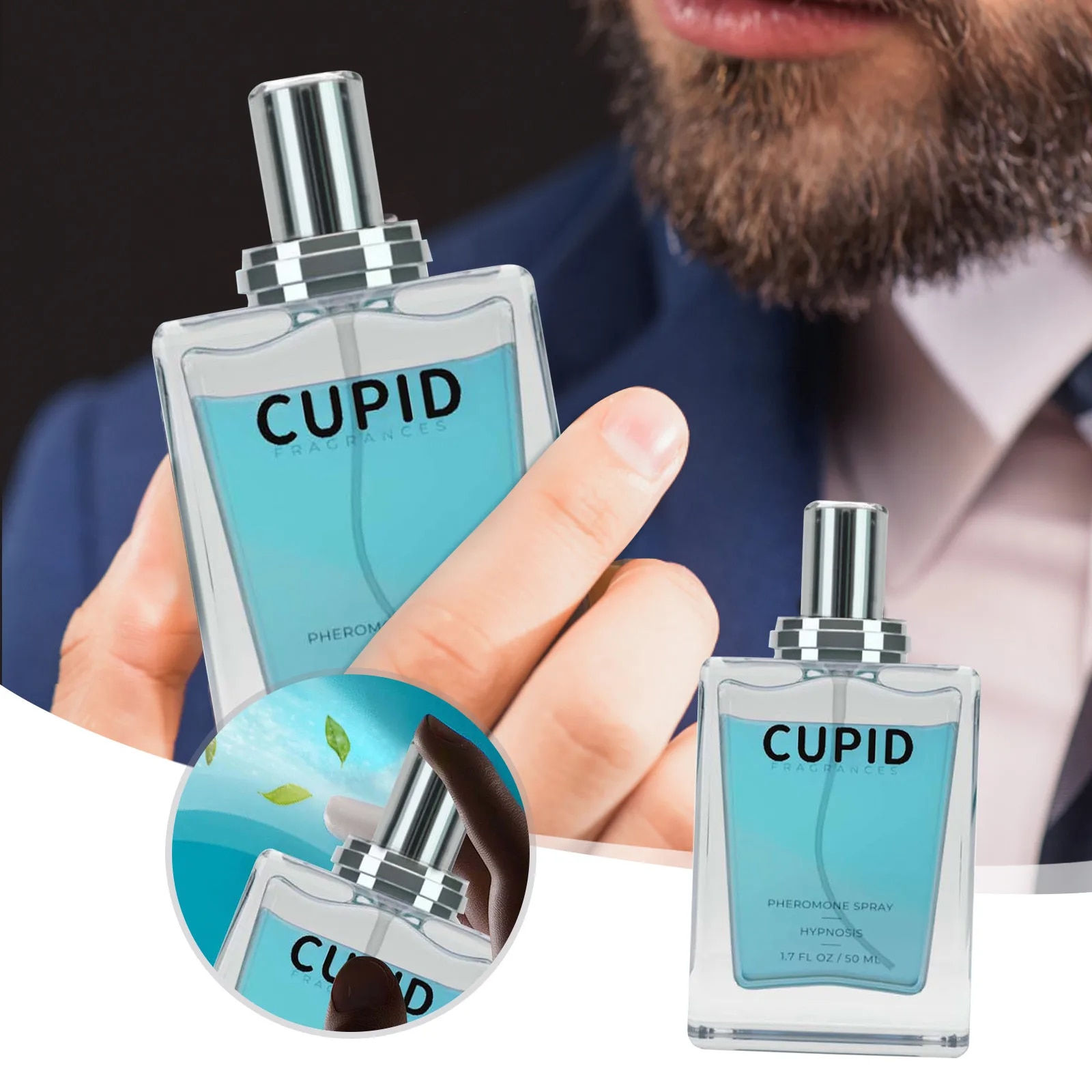 50ml Cupid Charm Toilette For Men (Pheromone-Infused) - Cupid Hypnosis Cologne Fragrances For Men. 
