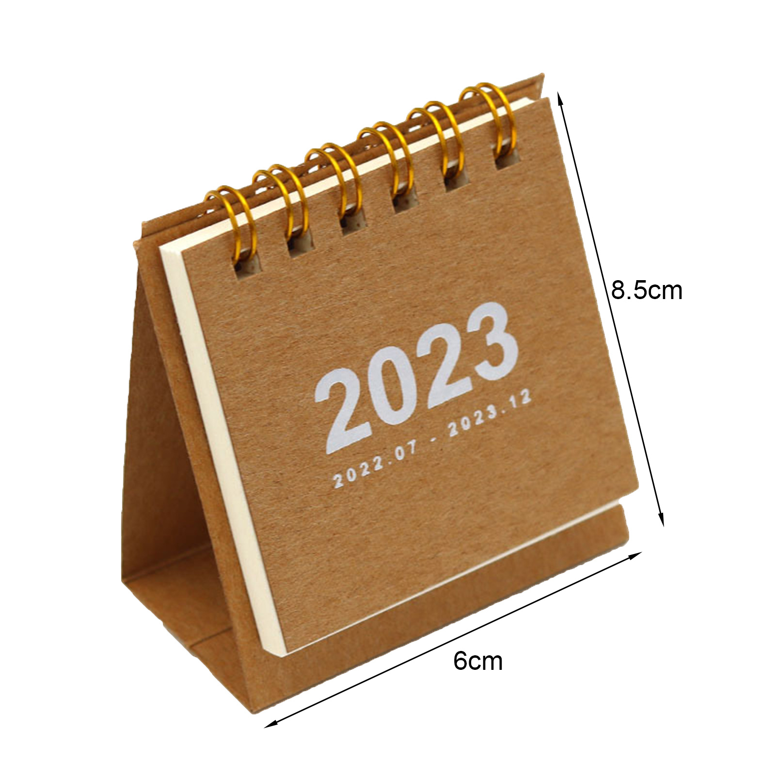 Mini Desk Calendar Portable 2023 Small Stand Up Desk Calendar. 